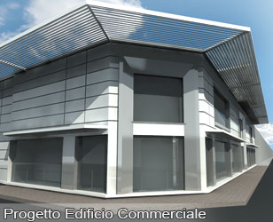 Progetto edificio commerciale